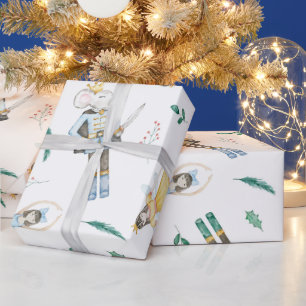 Nutcracker Watercolor Wrapping Paper