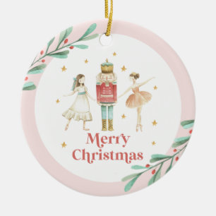 Nutcracker Winter Ballet Christmas Ceramic Ornament
