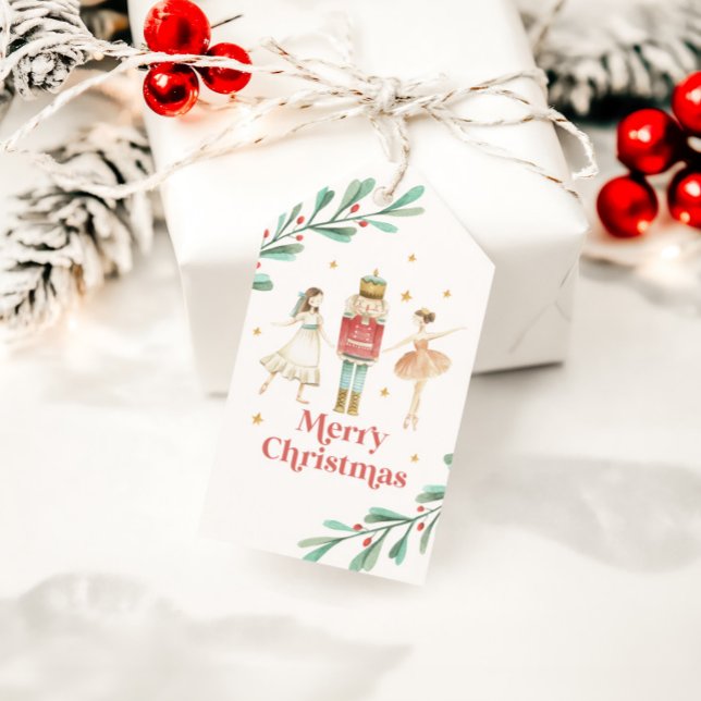 Nutcracker Winter Ballet Christmas Gift Tags (Creator Uploaded)