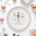 Nutcracker Winter Ballet Christmas Paper Plate<br><div class="desc">Nutcracker ballet winter snowflakes christmas party.</div>
