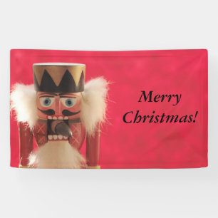 Nutcracker with acorn banner