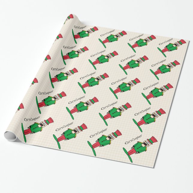 Nutcracker Wrapping Paper (Unrolled)