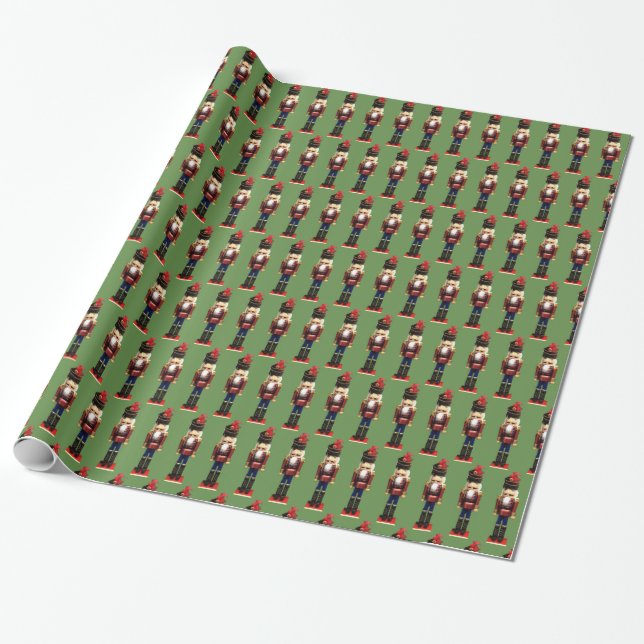 Nutcracker Wrapping Paper (Unrolled)