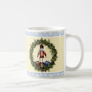 Nutcracker Wreath Christmas Mug
