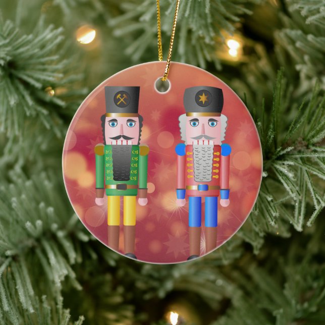 Nutcrackers Ceramic Ornament (Tree)