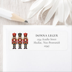 Nutcrackers Christmas Holiday Return Address Label