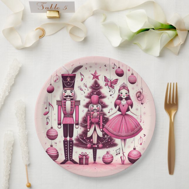 Nutcrackers Christmas Plate (Wedding)