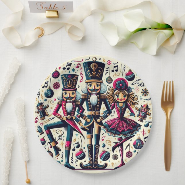 Nutcrackers Christmas Plate (Wedding)
