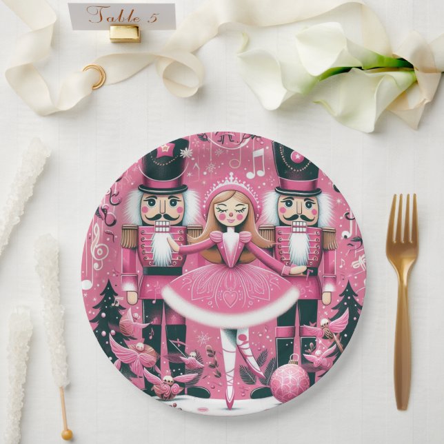 Nutcrackers Christmas Plate (Wedding)