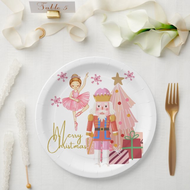 Nutcrackers Christmas Plate (Wedding)