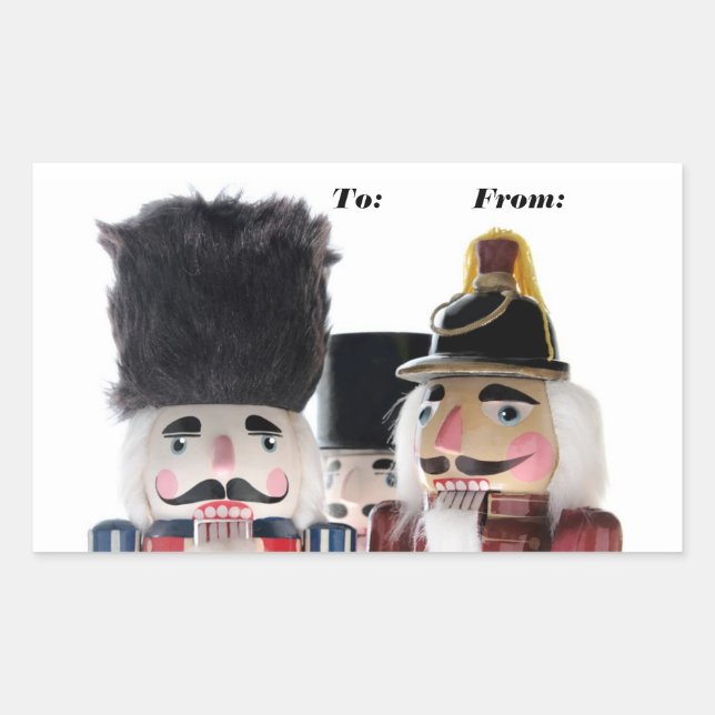 nutcrackers gift tag stickers (Front)
