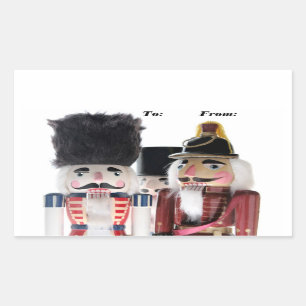 nutcrackers gift tag stickers