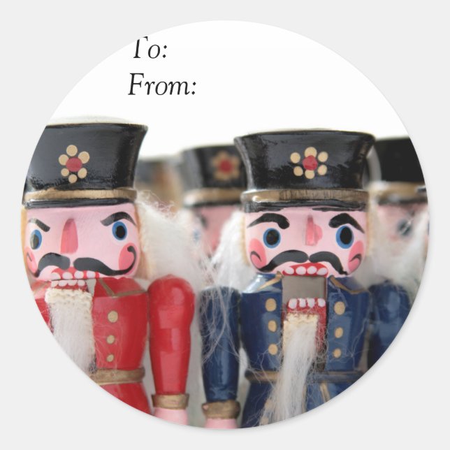 nutcrackers group gift tag stickers (Front)