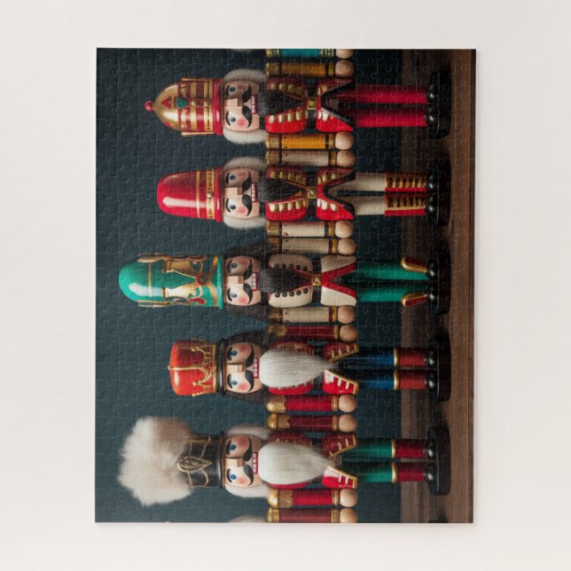 Nutcrackers in a row jigsaw puzzle (Vertical)