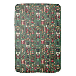 Nutcrackers Pattern Bath Mat