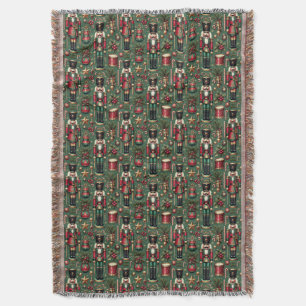 Nutcrackers Pattern Throw Blanket