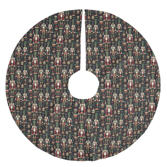 Nutcrackers Pattern Tree Skirt (Front)