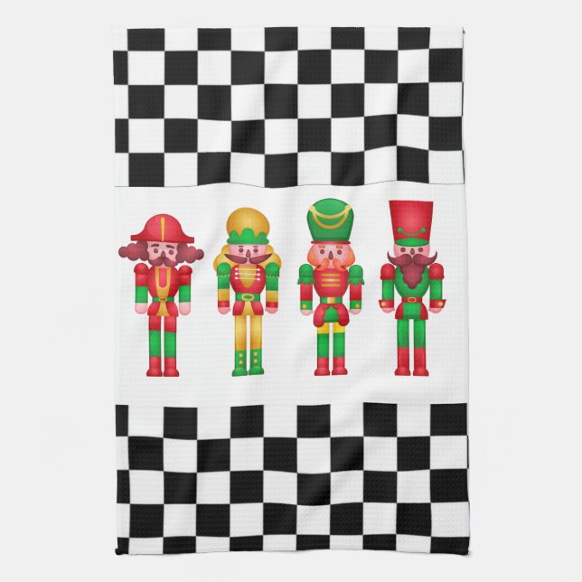 Nutcrackers  tea towel (Vertical)
