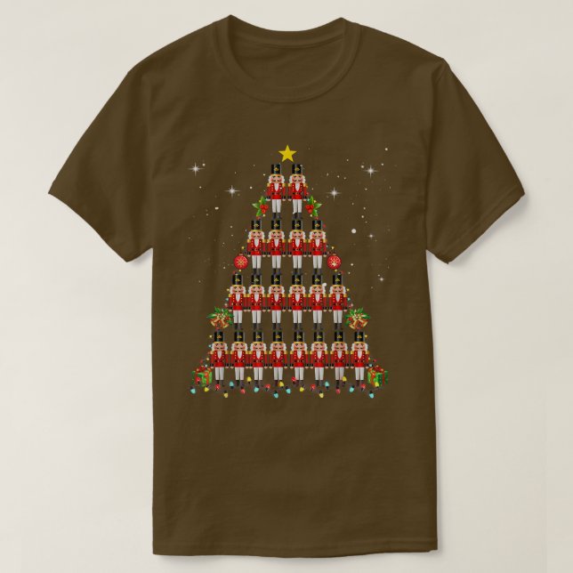 Nutcrackers Toy Christmas Tree  Nutcracker Funny X T-Shirt (Design Front)