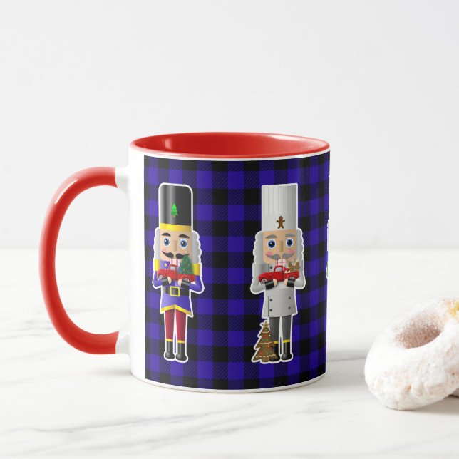 Nutcrackers with Little Red Trucks Mug (With Donut)