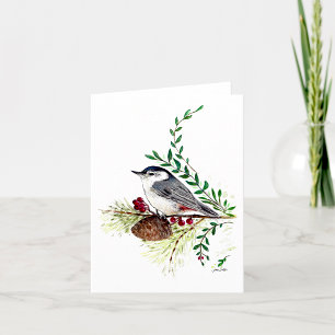 Nuthatch Beautiful Watercolor Note Card