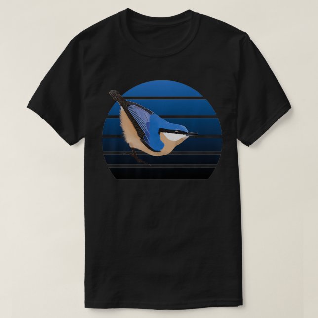 Nuthatch Bird Birdlover Birdwatcher Animal Biologi T-Shirt (Design Front)