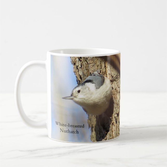 Nuthatch Coffee Mug by BirdingCollectibles (Left)
