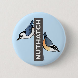 Nuthatch Fan 6 Cm Round Badge