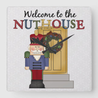 Nuthouse Christmas Wall Clock