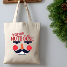 Nuthouse Funny Christmas Holiday Grocery