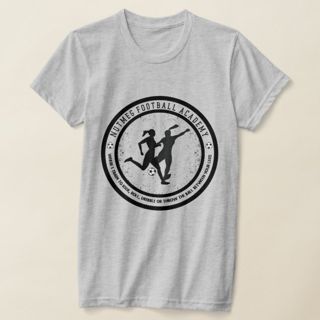 Nutmeg Football Academy - Soccer  T-Shirt (Laydown)