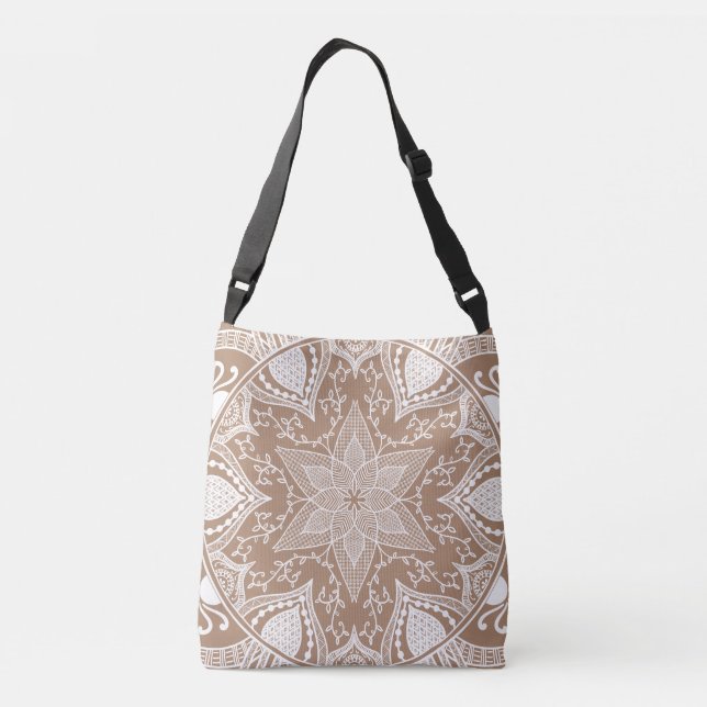 Nutmeg Mandala Crossbody Bag (Back)