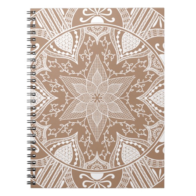Nutmeg Mandala Notebook (Front)