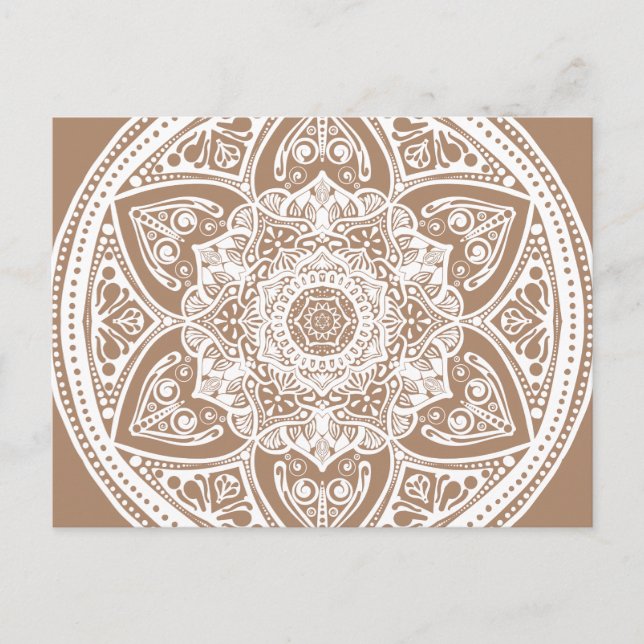 Nutmeg Mandala Postcard (Front)
