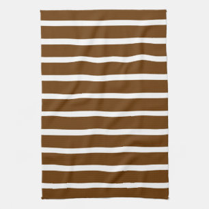 Nutmeg Neutral Stripes Tea Towel