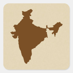 Nutmeg Spice Moods India Square Sticker
