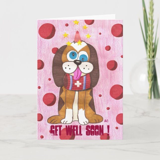 Nutmeg the dog , Get well soon ! Card (Front)