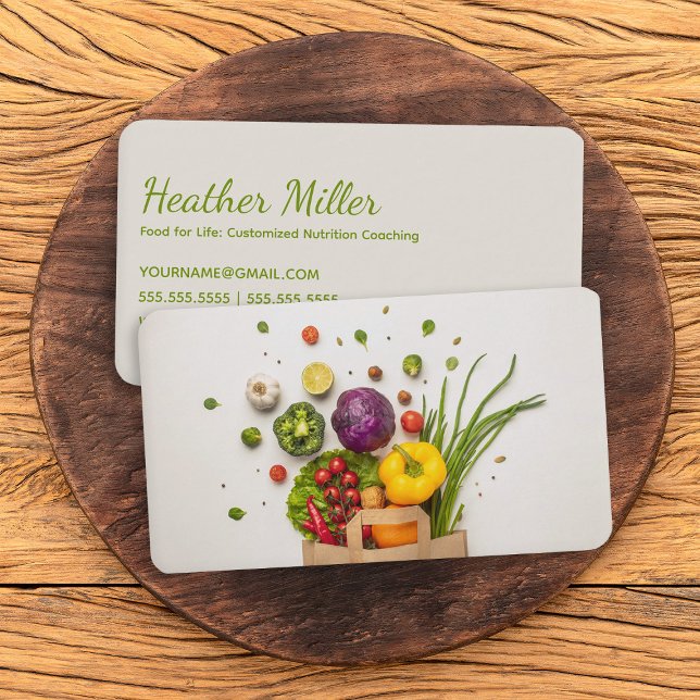 Nutrition Coach Business Card (Nutrition Coach Business Cards)