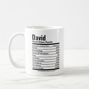 Nutrition Facts Funny Personalized Name Coffee Mug