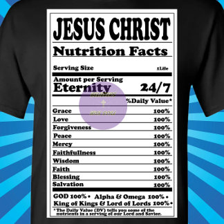 Nutrition Facts Label - Christian T-Shirt