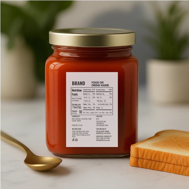 Nutrition Facts Logo Ingredient Prime Food Label (Creator Uploaded)