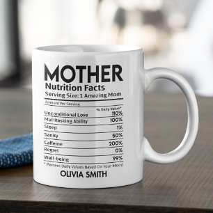 Nutrition Facts Mother Coffee Mug