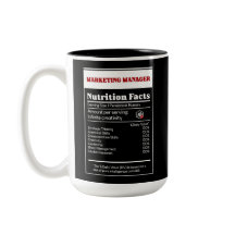 Nutrition Facts of Marketing Manager