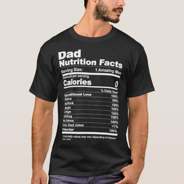 Nutrition Facts  T-Shirt (Front)