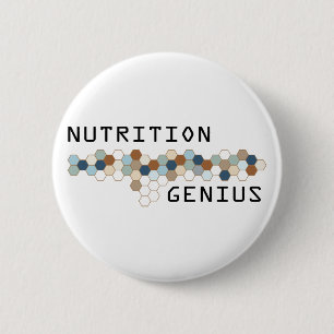 Nutrition Genius 6 Cm Round Badge