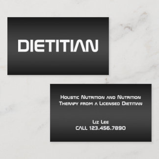 Nutrition Trainer Dietician Foodie Business Card