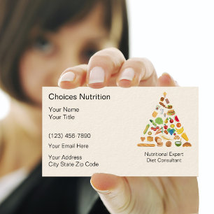 Nutritionist Business Cards