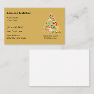 Nutritionist Business Cards Modern Business Cards