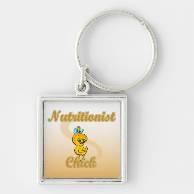 Nutritionist Chick Key Ring (Front)
