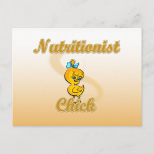 Nutritionist Chick Postcard